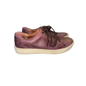 ⭐️ Women’s Born Leather Lace Up Plum Shoes. Size 8